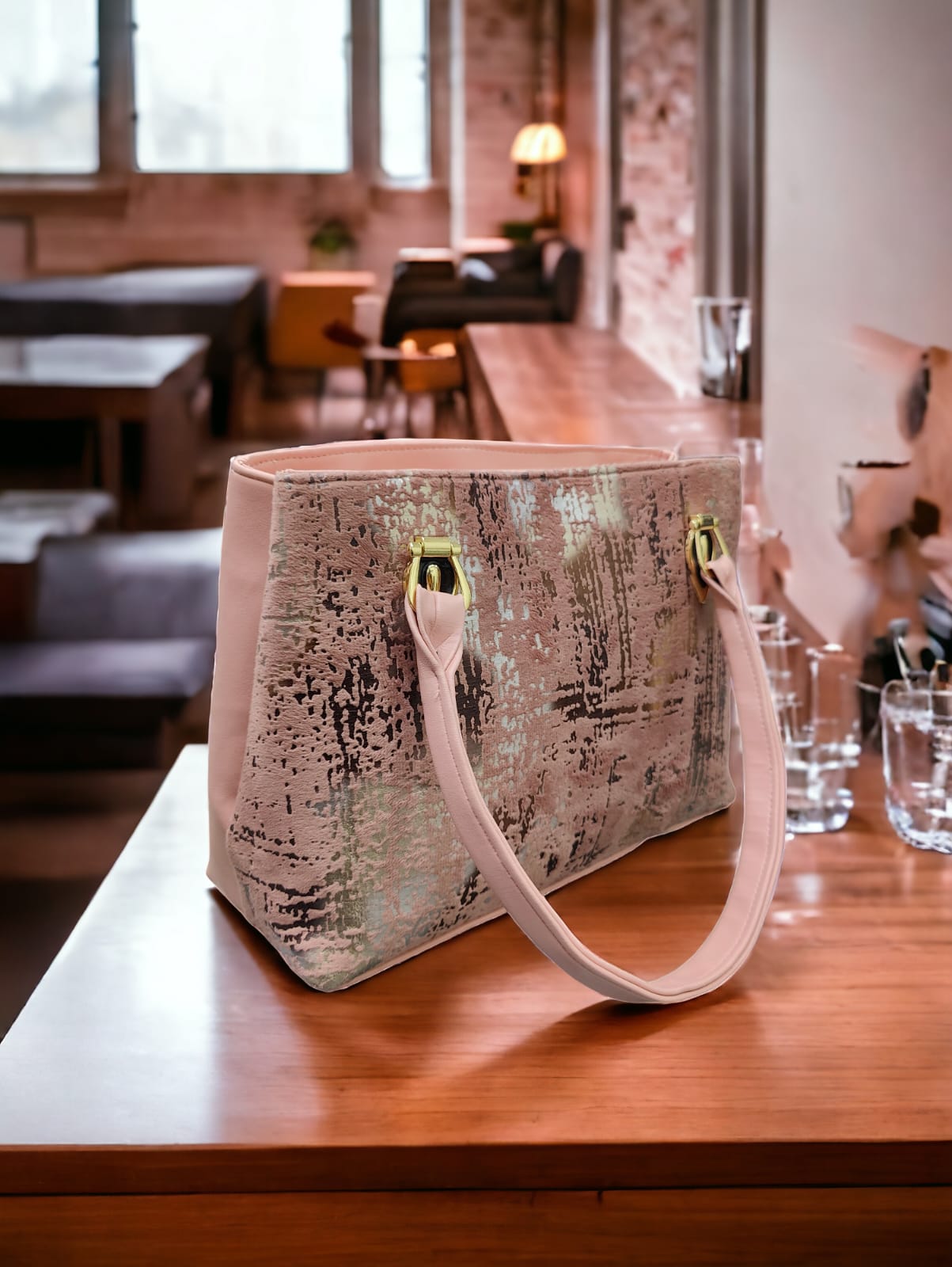 Turkish Double Zipper Woman Hand Bag