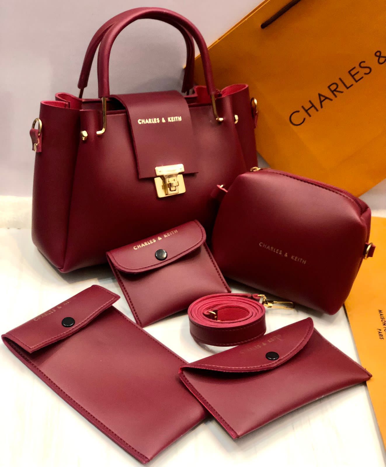 Charles & Keith 5 pcs beautiful handbag