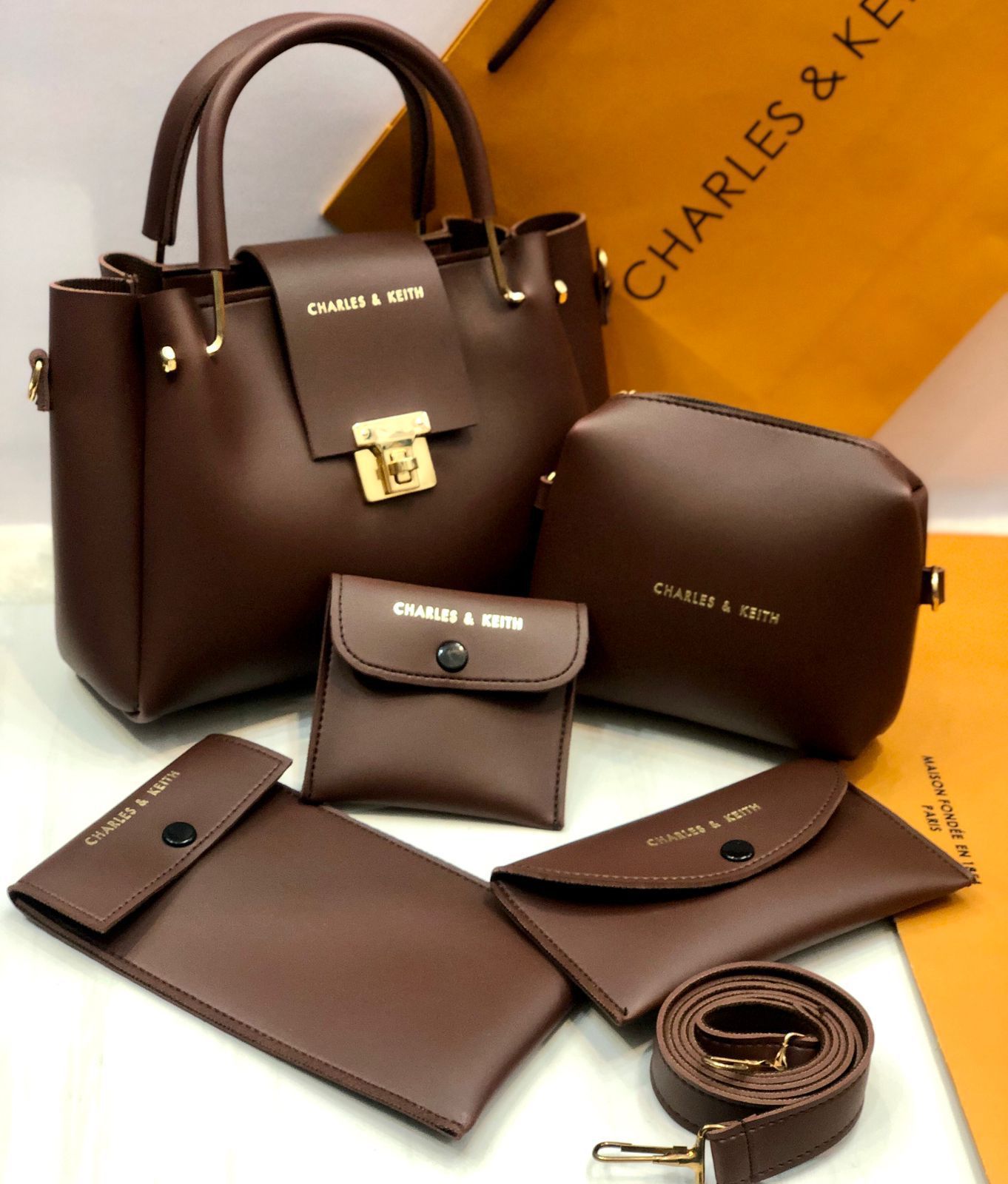 Charles & Keith 5 pcs beautiful handbag