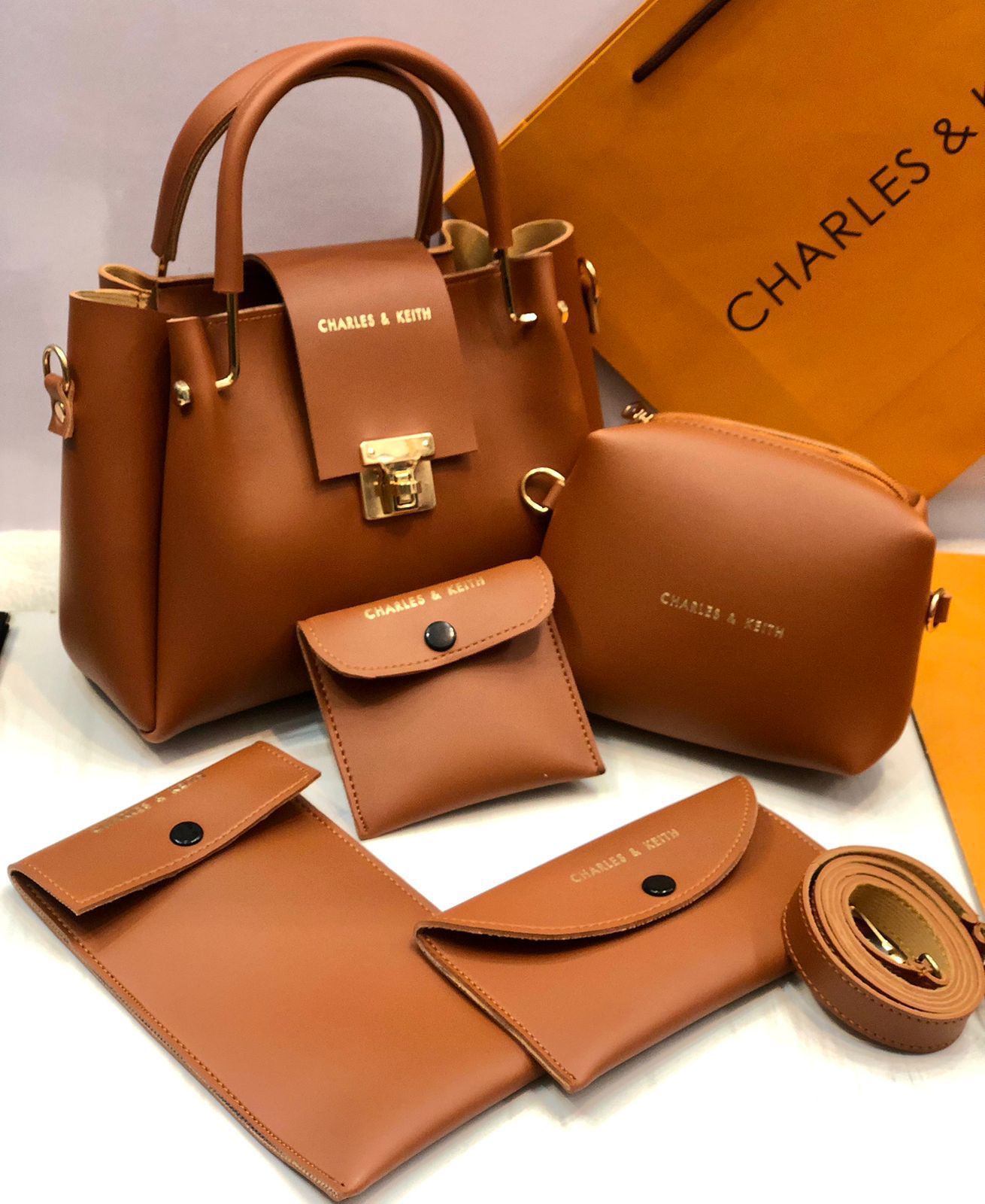 Charles & Keith 5 pcs beautiful handbag