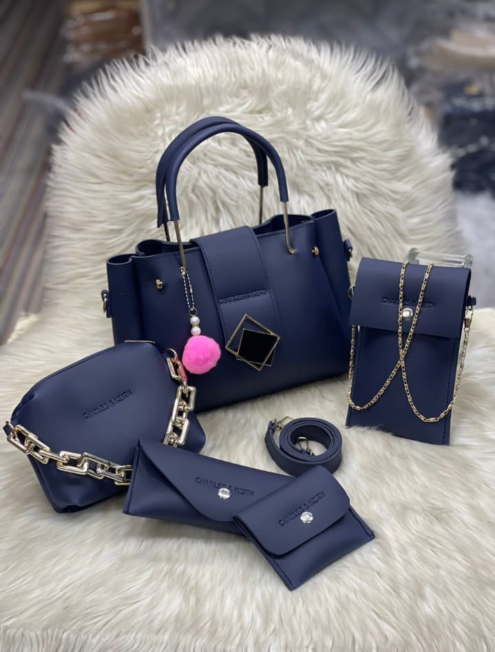 Charles & Keith 5-Piece Handbag Set – Elegant, Versatile & Luxury